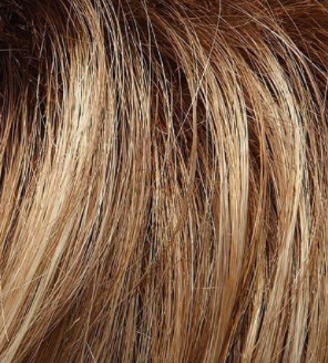 12FS8 - Light Gold Brown, Light Natural Gold Blonde and Pale Natural Gold-Blonde Blend, Shaded with Medium Brown