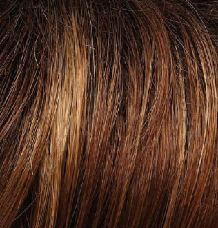30A27S4 - Medium Natural Red and Medium Red-Gold Blonde Blend, Shaded with Dark Brown